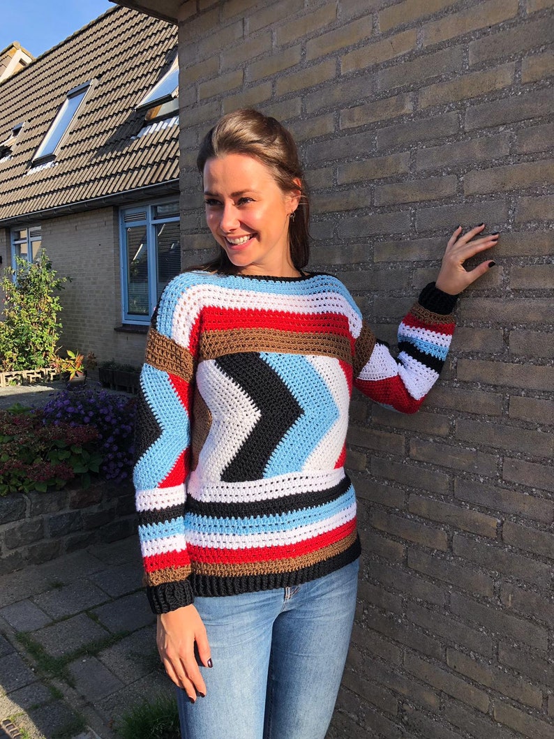 This Way Sweater - Crochet Pattern English USA