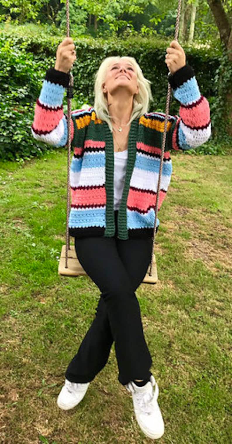 EZ Breezy laidback cardi - Crochet Pattern English USA