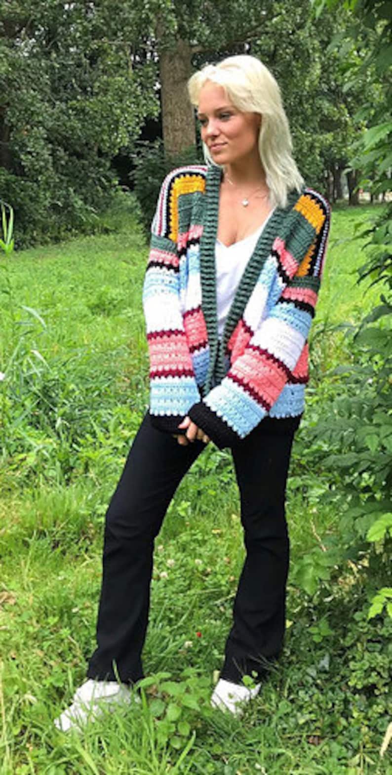 EZ Breezy laidback cardi - Crochet Pattern English USA