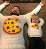 Pizza Pie Sweater for 2 - Crochet Pattern English USA