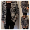 Wrapped  In Bulky Chains Cardigan - Crochet Pattern English USA