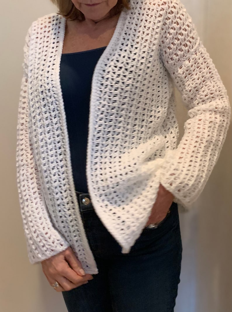 Wrapped  In Tiny Chains Cardigan - Pattern English USA