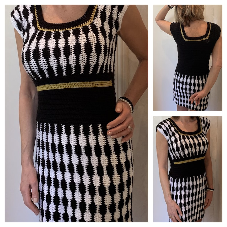 Good Vibrations Dress - Crochet PATTERN English USA