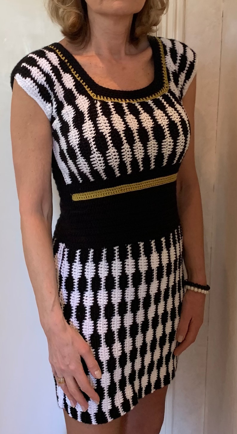 Good Vibrations Dress - Crochet PATTERN English USA