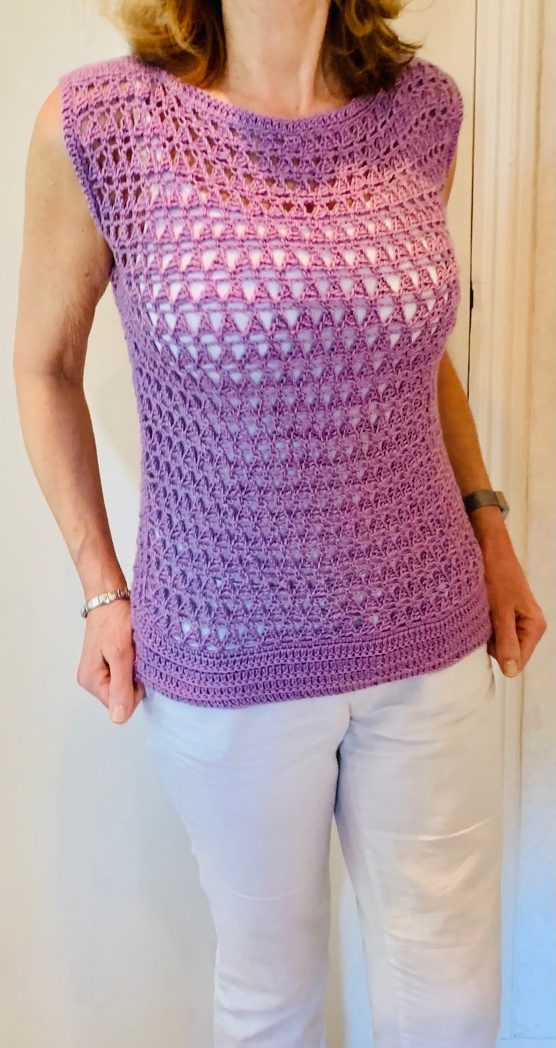 Egyptian Summer Top - Crochet Pattern English USA