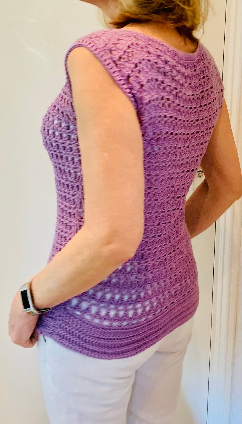 Egyptian Summer Top - Crochet Pattern English USA