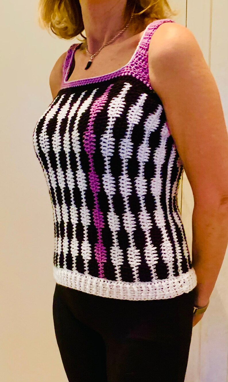 Happy Vibrations TOP - Crochet Pattern English USA
