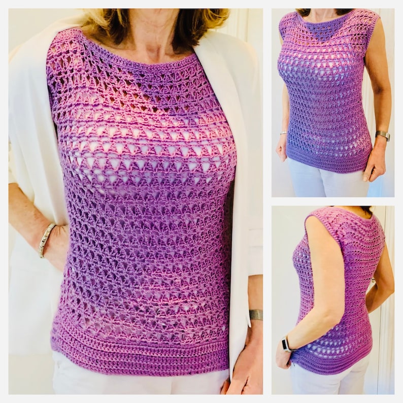 Egyptian Summer Top - Crochet Pattern English USA