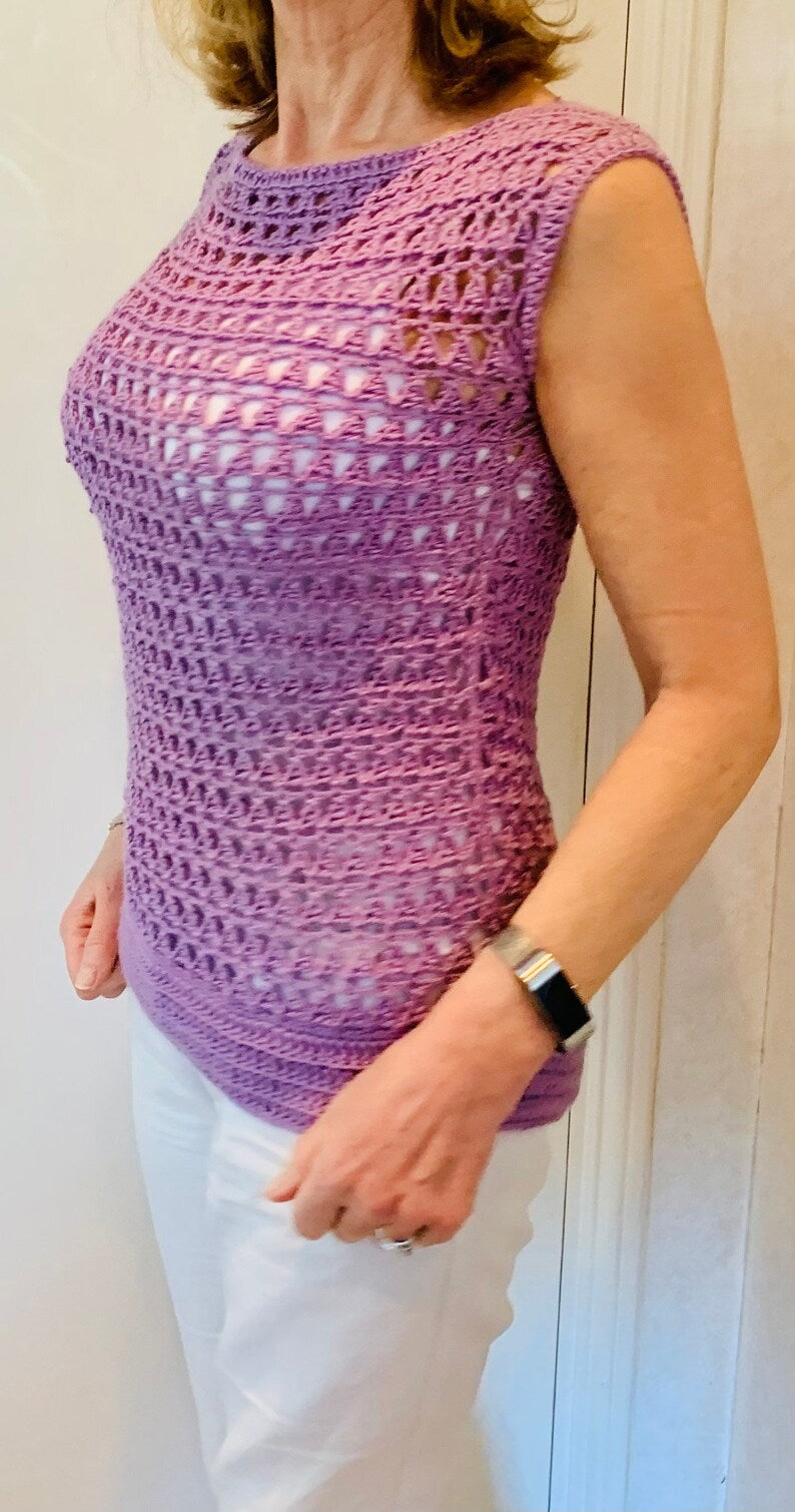 Egyptian Summer Top - Crochet Pattern English USA