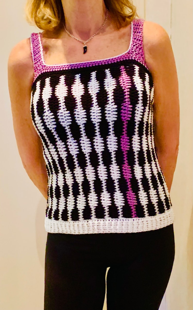 Happy Vibrations TOP - Crochet Pattern English USA