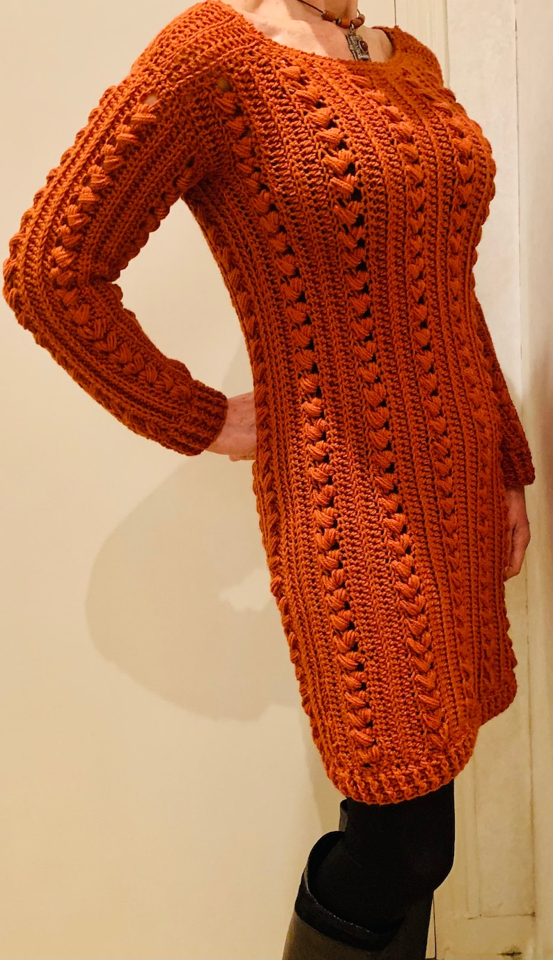 Darling Danish Dress & Sweater - Crochet Pattern English USA