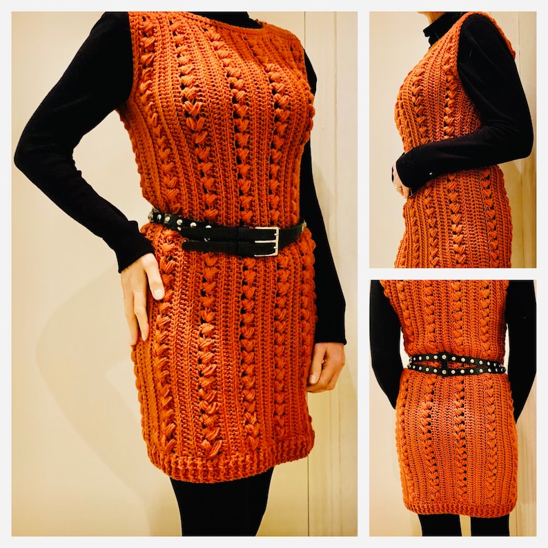 Darling Danish Dress & Sweater - Crochet Pattern English USA