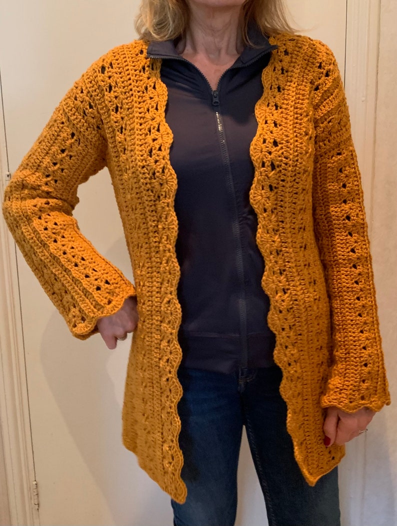Dare 2 B different Cardigan - Crochet PATTERN English USA