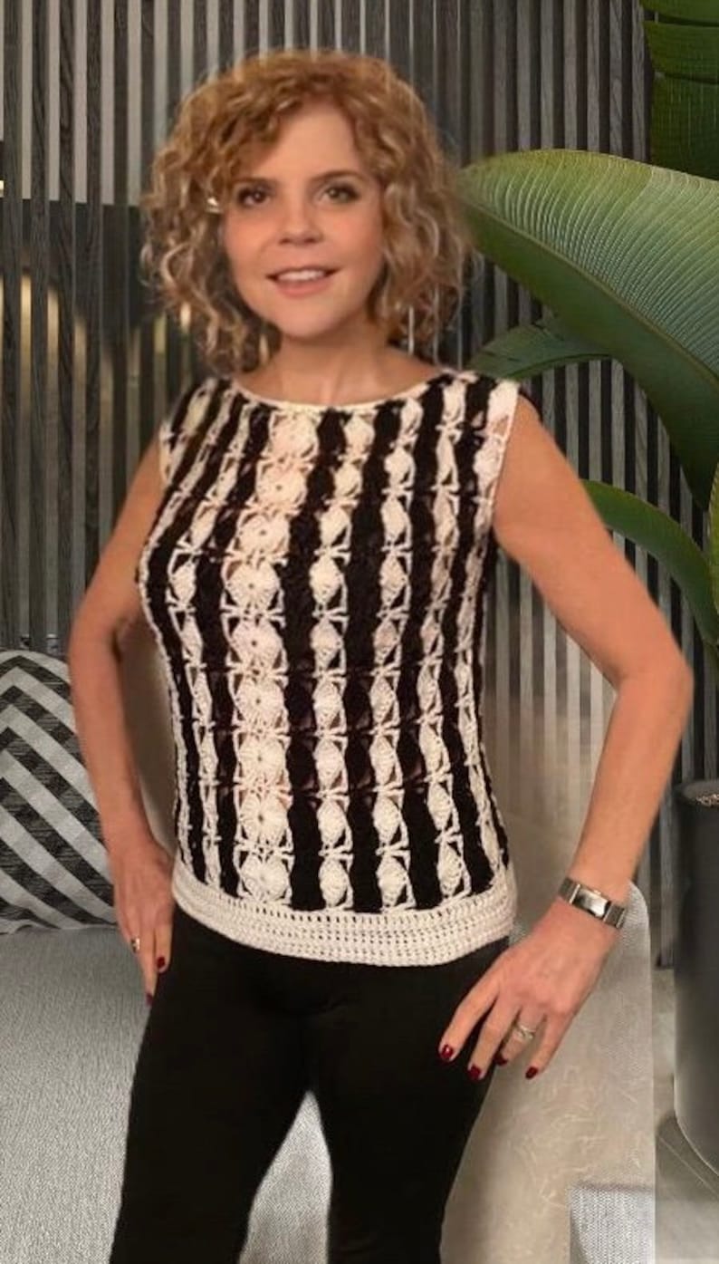 Paris Diva TOP - Crochet Pattern English USA