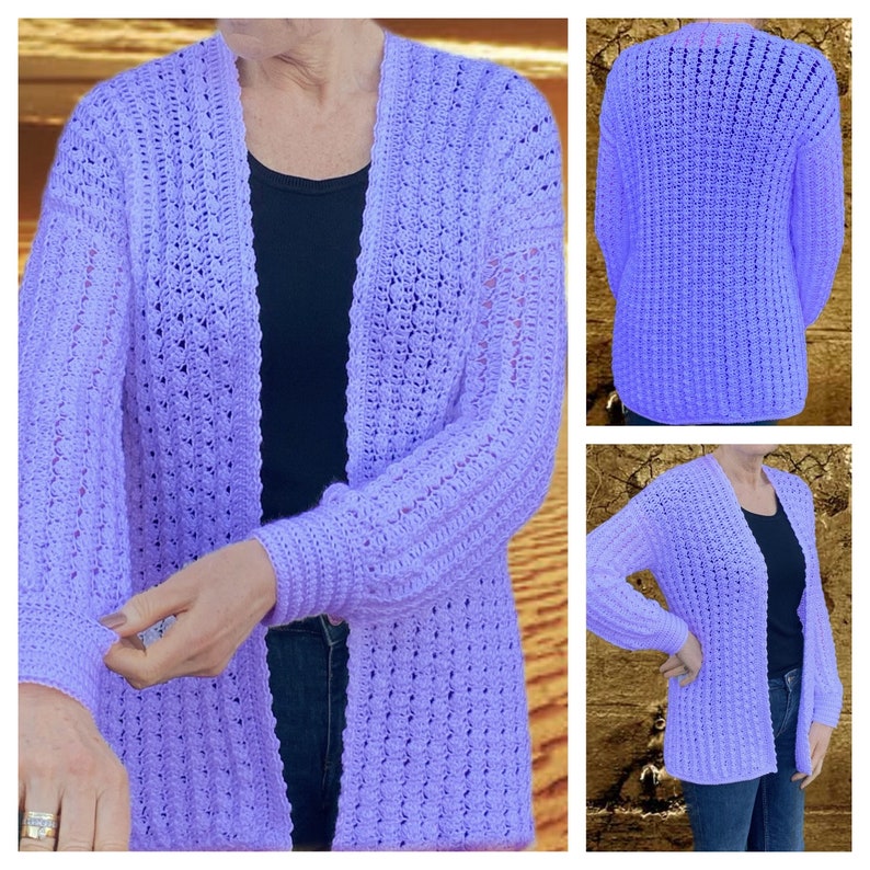 Mystical Marrakech Cardigan - Crochet PATTERN English USA