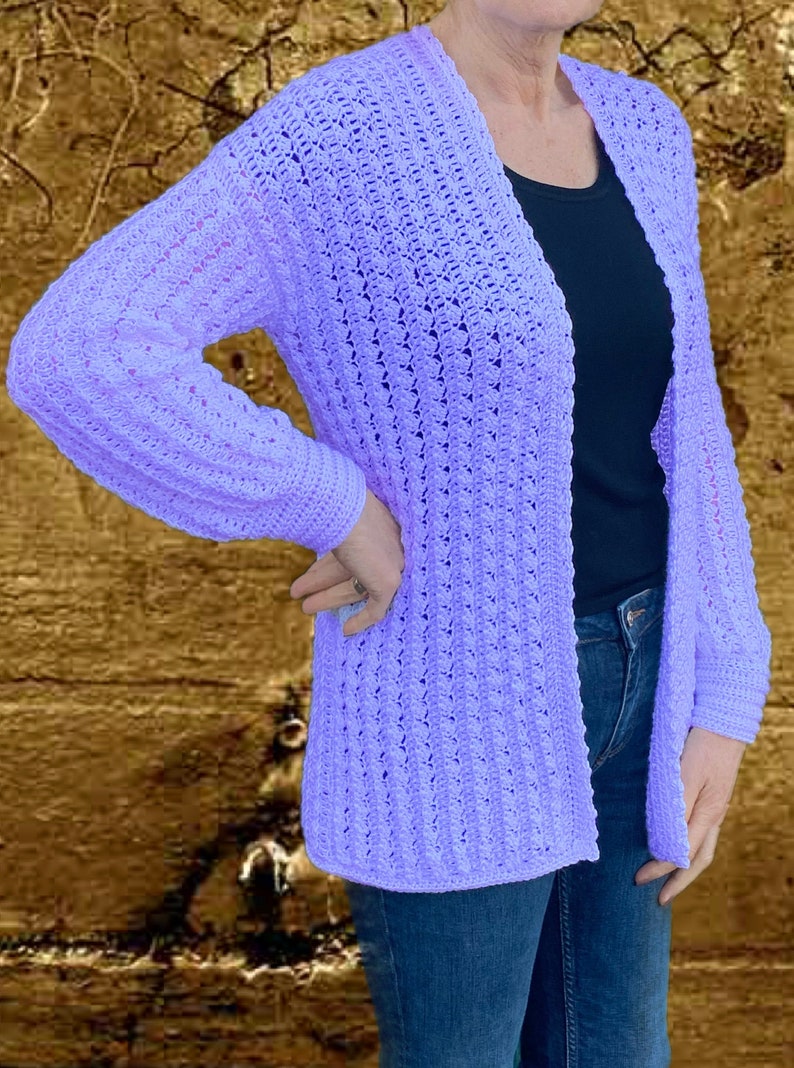 Mystical Marrakech Cardigan - Crochet PATTERN English USA