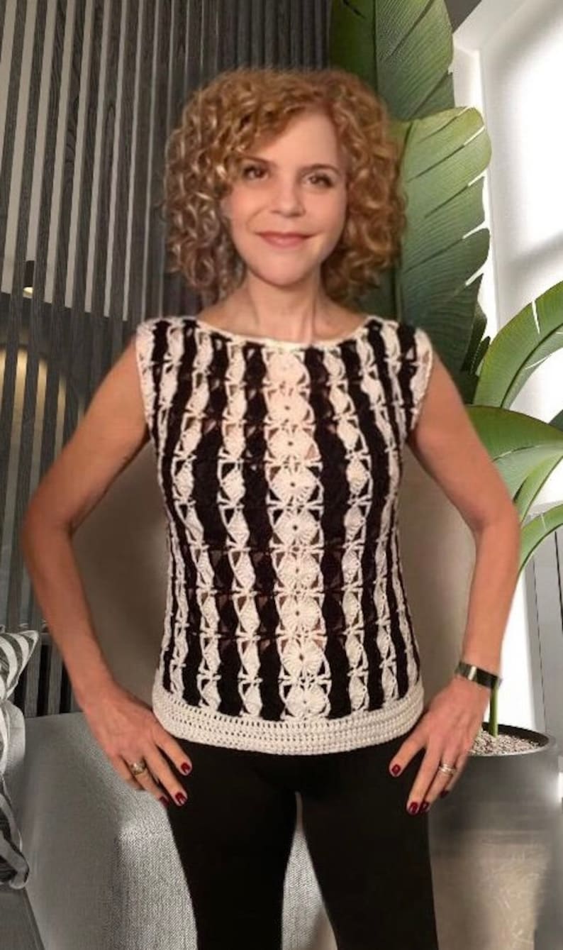 Paris Diva TOP - Crochet Pattern English USA