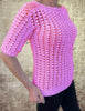 Spring Bubbles sweater Crochet pattern English USA