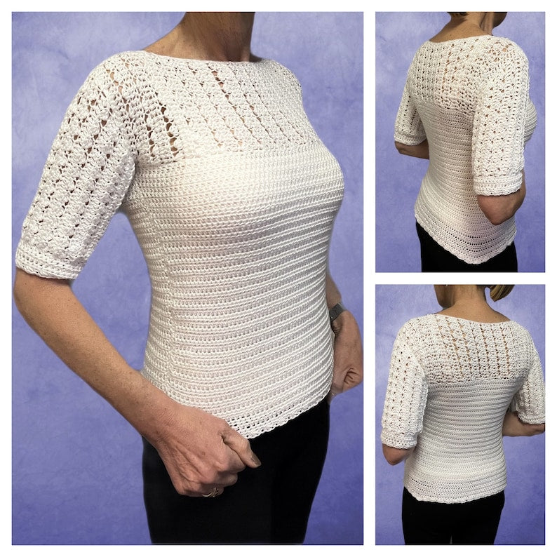 Sweet Little Sweater - crochet Pattern English USA
