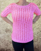 Spring Bubbles sweater Crochet pattern English USA