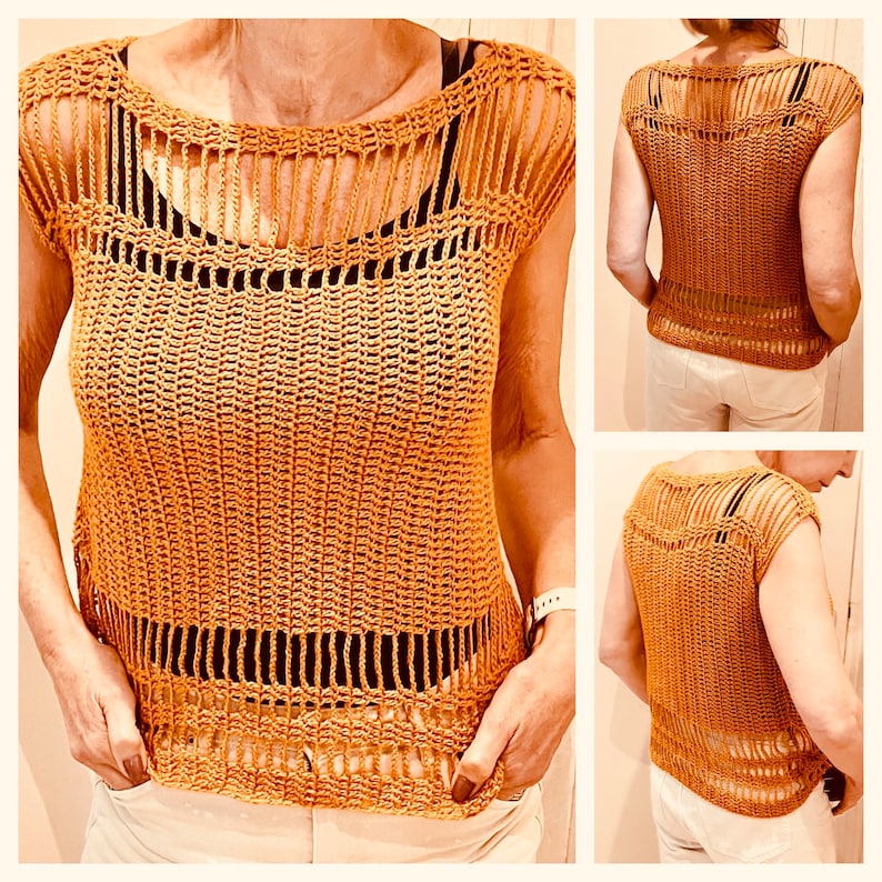 Stand out in the Crowd Sweater - Crochet Pattern English USA