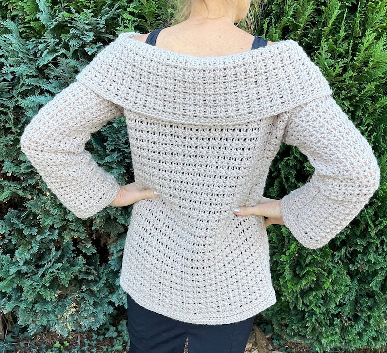 Cozy Up Crochet sweater Crochet pattern English USA