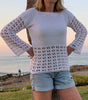 Simple Cyprus Summer Sweater - Crochet pattern English USA