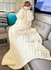 Cozy Couch Sweater, Crochet PATTERN English US Terms