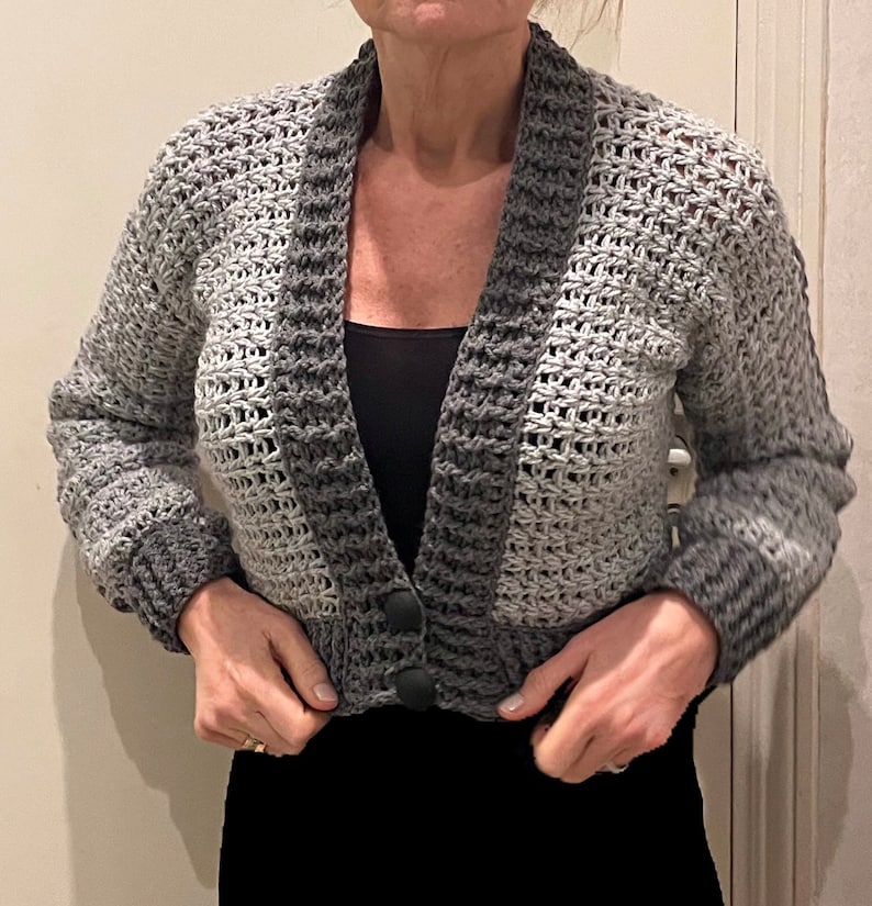 P.O.C. Cardi-Piece of Cake Cardigan - Crochet Pattern-English USA