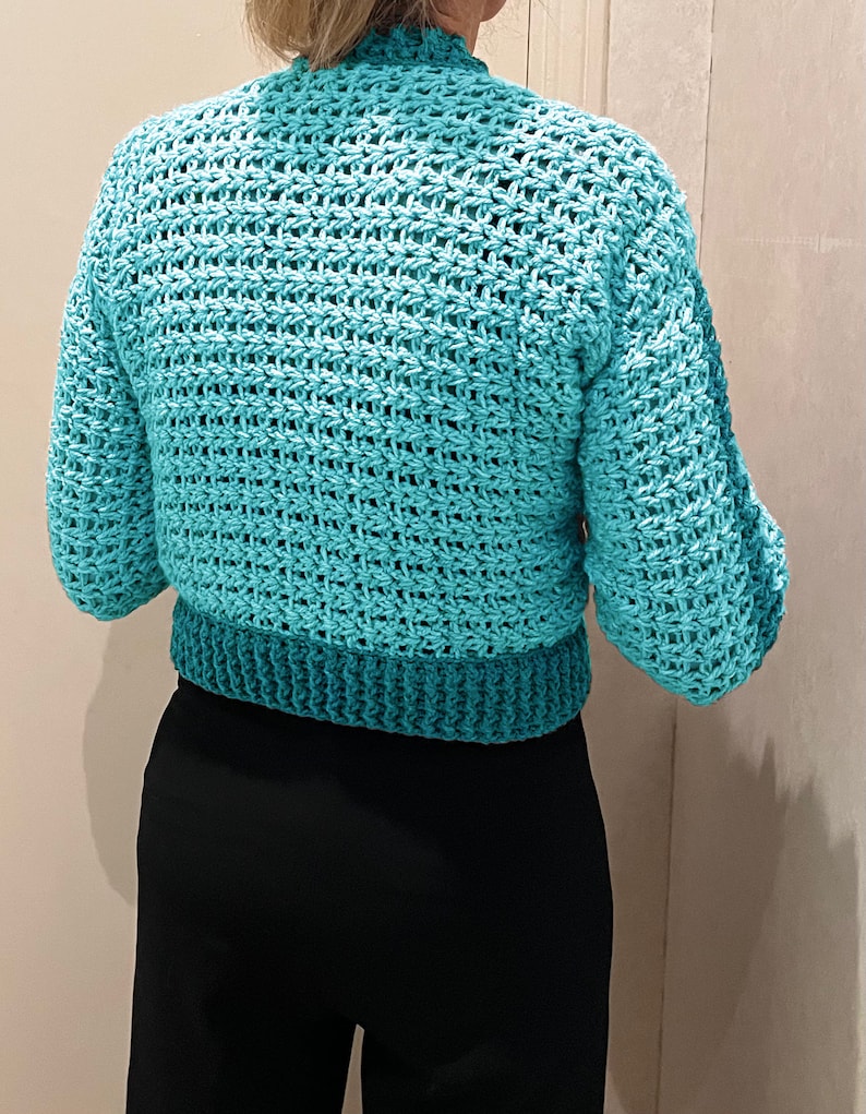 P.O.C. Cardi-Piece of Cake Cardigan - Crochet Pattern-English USA