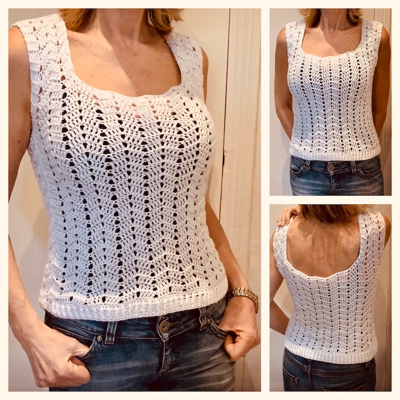 Hip and Hot Summer Top - Crochet Pattern English USA