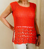 Picot Bello Summer Top - Crochet PATTERN - English USA