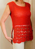 Picot Bello Summer Top - Crochet PATTERN - English USA