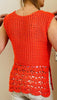 Picot Bello Summer Top - Crochet PATTERN - English USA