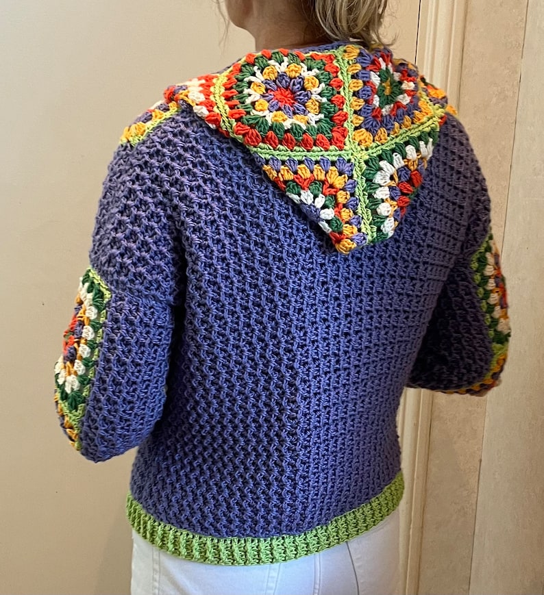 Short Square Affair Jacket - Crochet Pattern English USA