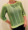 EVERGREEN Sweater-Crochet PATTERN-English USA
