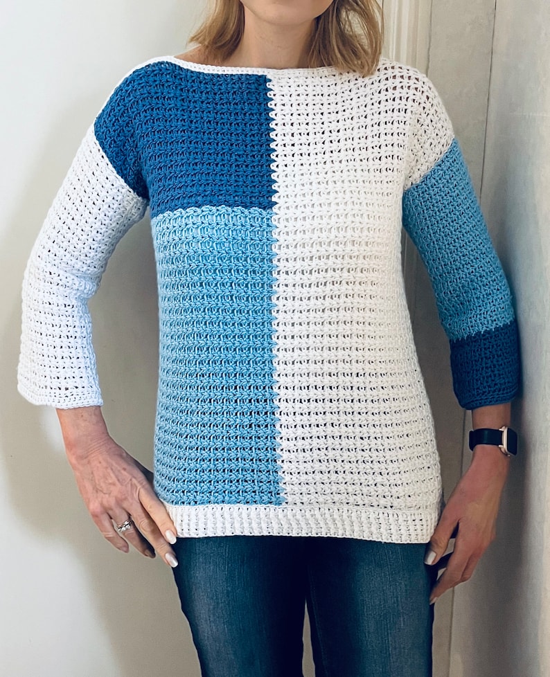 Harmony Wrap Sweater - Crochet Pattern English USA
