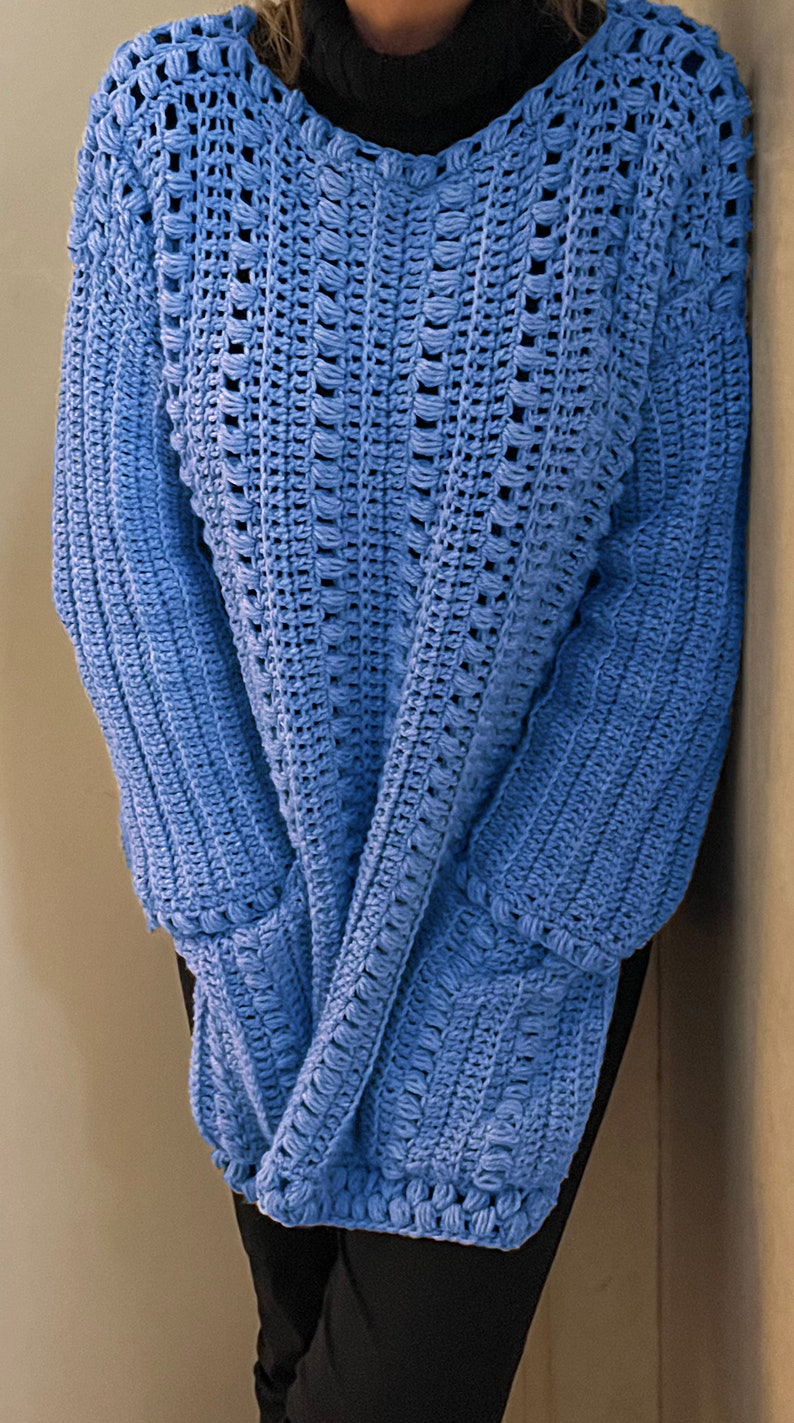 Jens Jolly Jumper - Crochet PATTERN - Sweater- English USA