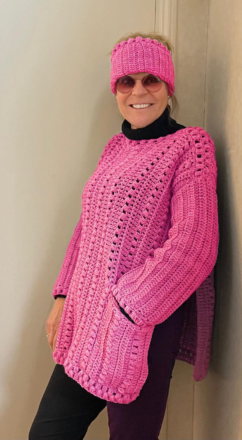 Jens Jolly Jumper - Crochet PATTERN - Sweater- English USA