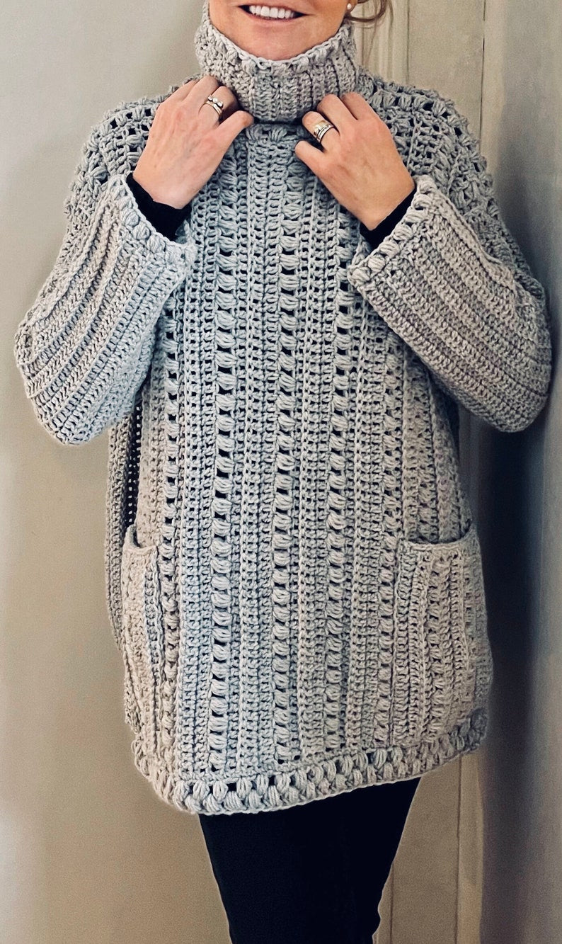Jens Jolly Jumper - Crochet PATTERN - Sweater- English USA