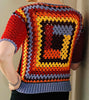Tequila Sunrise Sweater - Crochet Pattern English USA