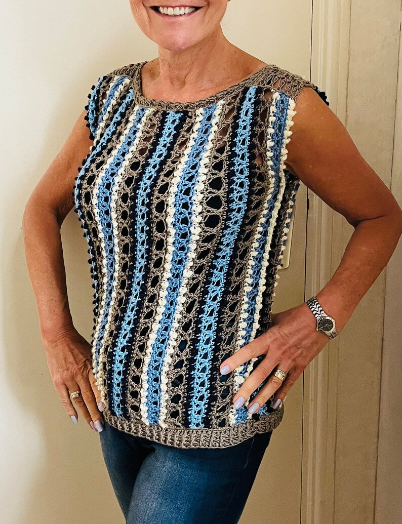 Island Vibes Summer Top - Crochet PATTERN English USA