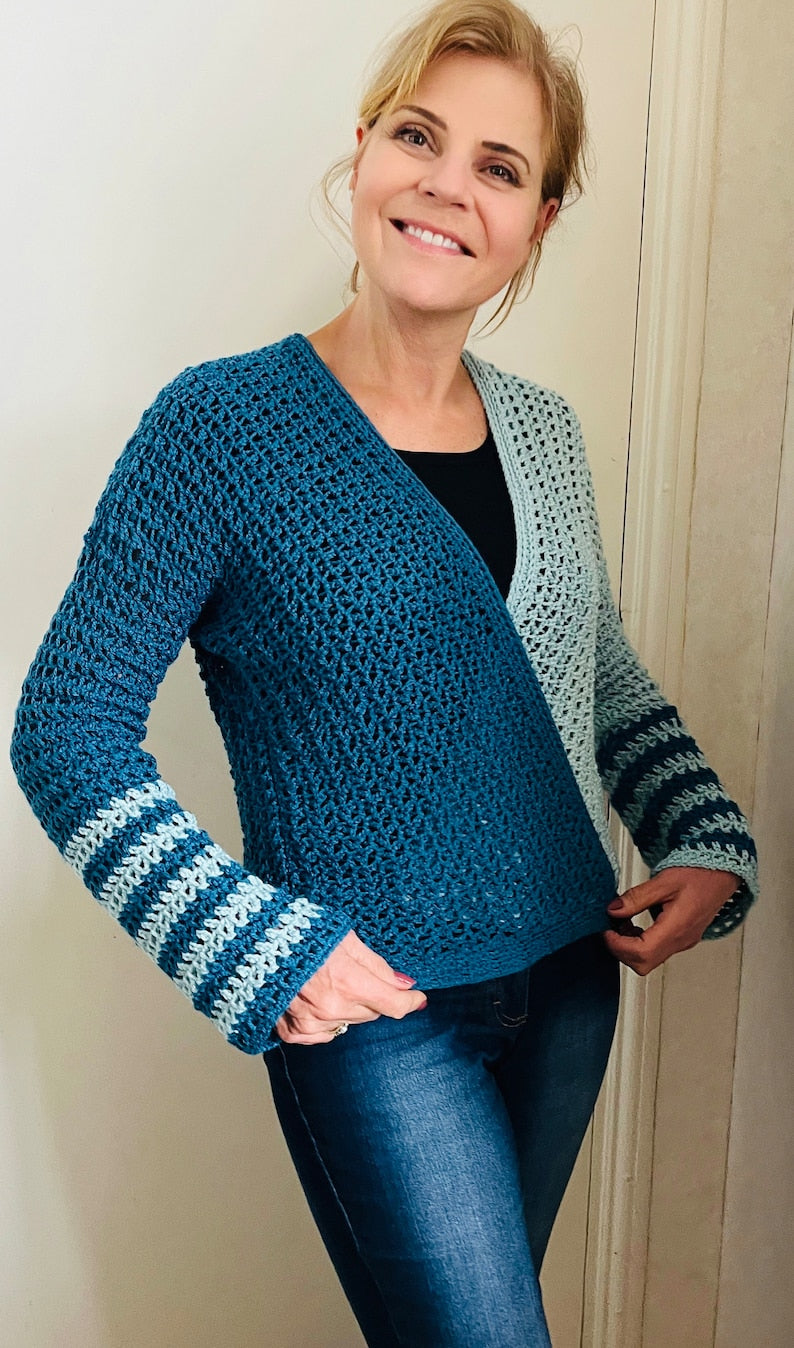 Duality Dream Cardigan - Crochet Pattern English USA