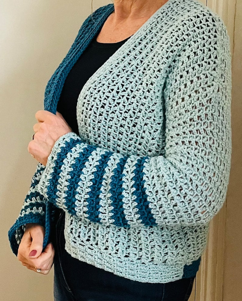 Duality Dream Cardigan - Crochet Pattern English USA