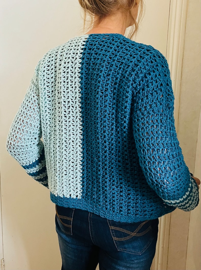 Duality Dream Cardigan - Crochet Pattern English USA