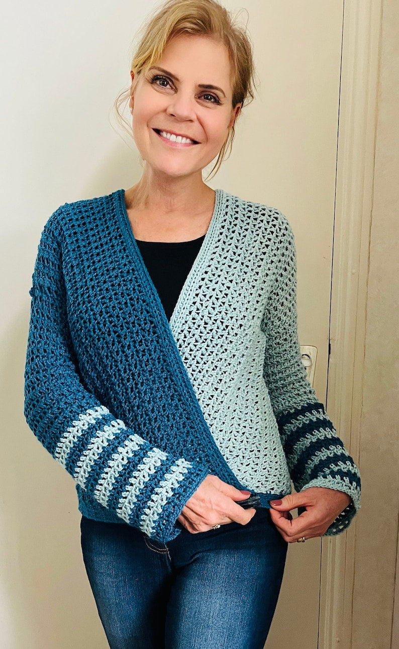 Duality Dream Cardigan - Crochet Pattern English USA