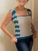 Purrrfect Catstitch Top - Crochet Pattern English USA