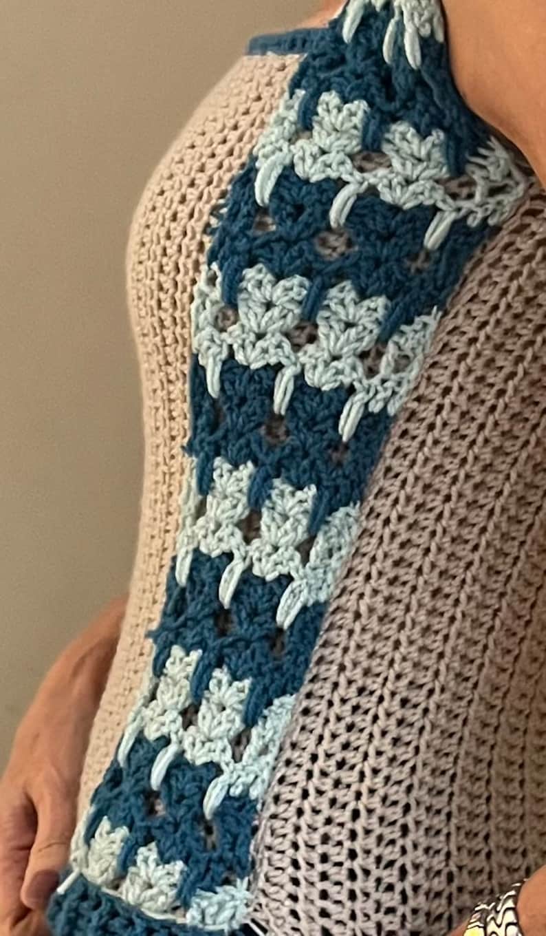 Purrrfect Catstitch Top - Crochet Pattern English USA