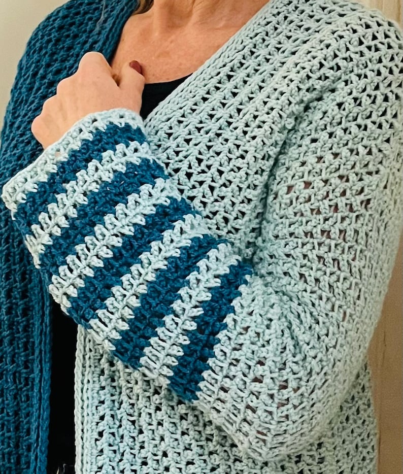 Duality Dream Cardigan - Crochet Pattern English USA