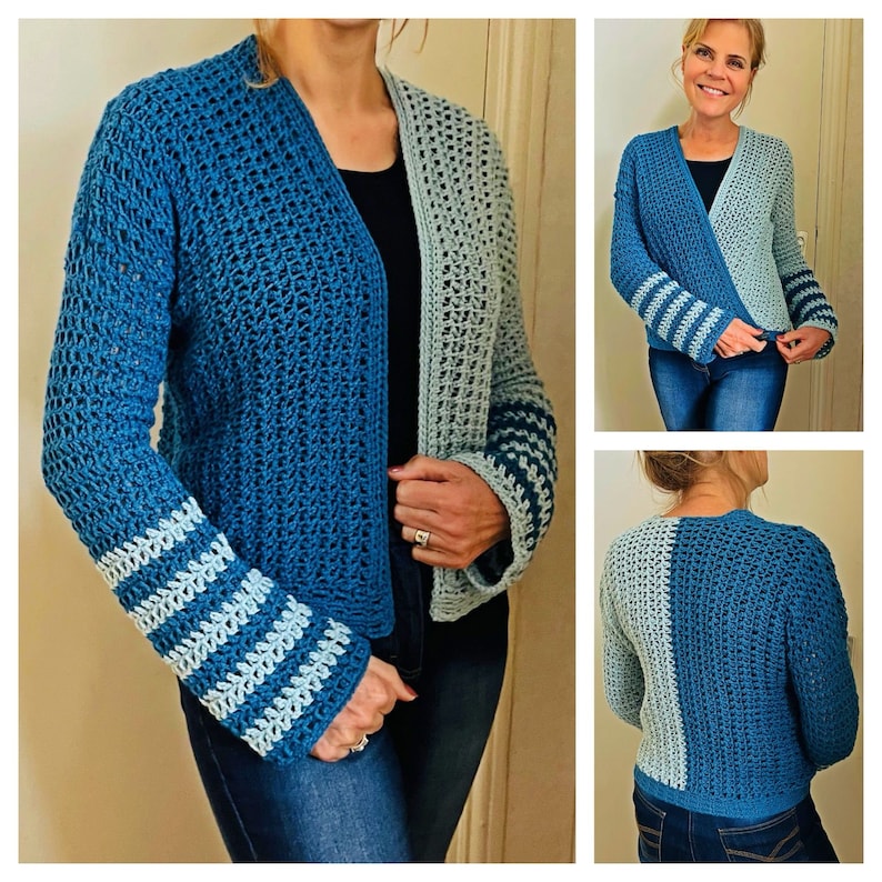 Duality Dream Cardigan - Crochet Pattern English USA